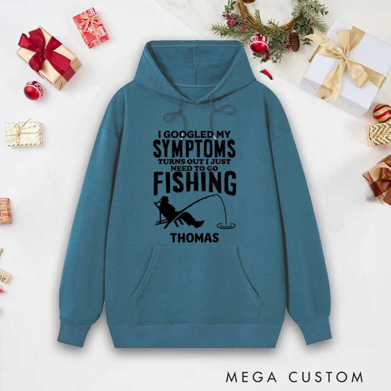 Personalized Fishing Hoodie Funny Fishing Sweatshirt Custom Name with Funny Design Ideal Gift for Fishing Lovers