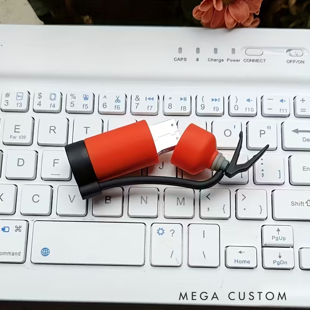 Personalized Fire Extinguisher Silicone Multiple Storage USB Flash Drive  Customizable Firefighter Themed Gift 