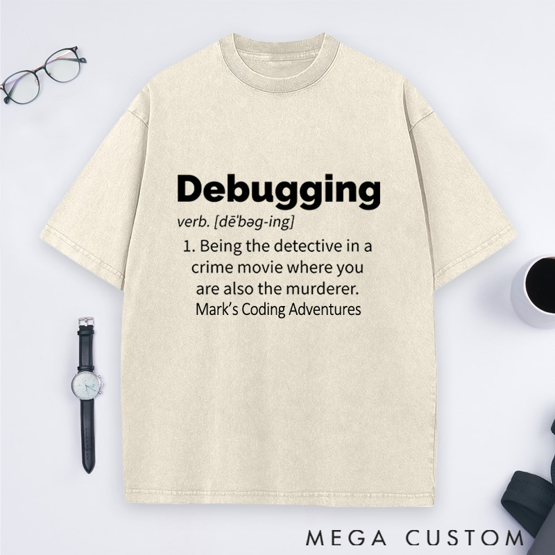 Personalized The Ultimate Coding Paradox Washed T-Shirts Programmer Computer Technology Lovers Shirts Gift Geek Nerd 