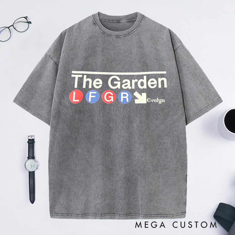 Personalized New York Rangers The Garden Washed T-Shirts Gifts for Gardening Enthusiasts