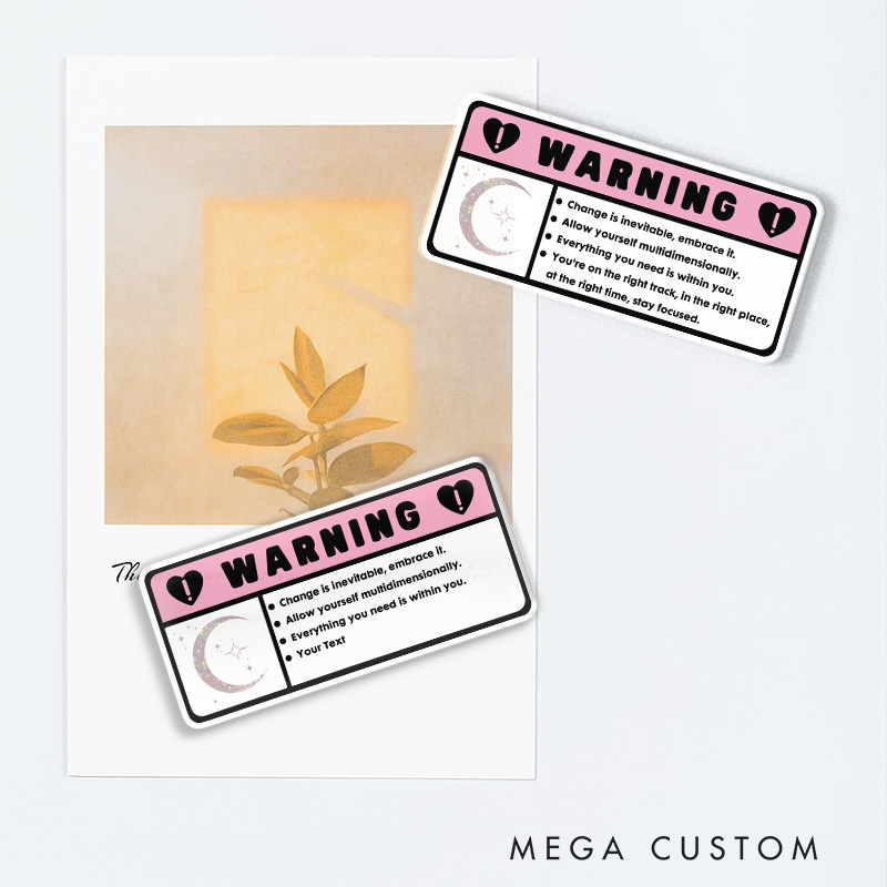 Personalized Anime Kawaii Affirmations Fridge Magnets Warning Decal Magnets Positive Japanese Comic Magnets for Anime Lovers Fridge Decal