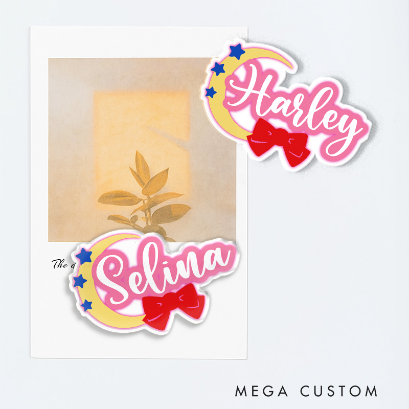 Personalized Retro Anime Moon Fridge Magnets Japanese Manga Comic Magnets for Anime Lovers Fridge Decal