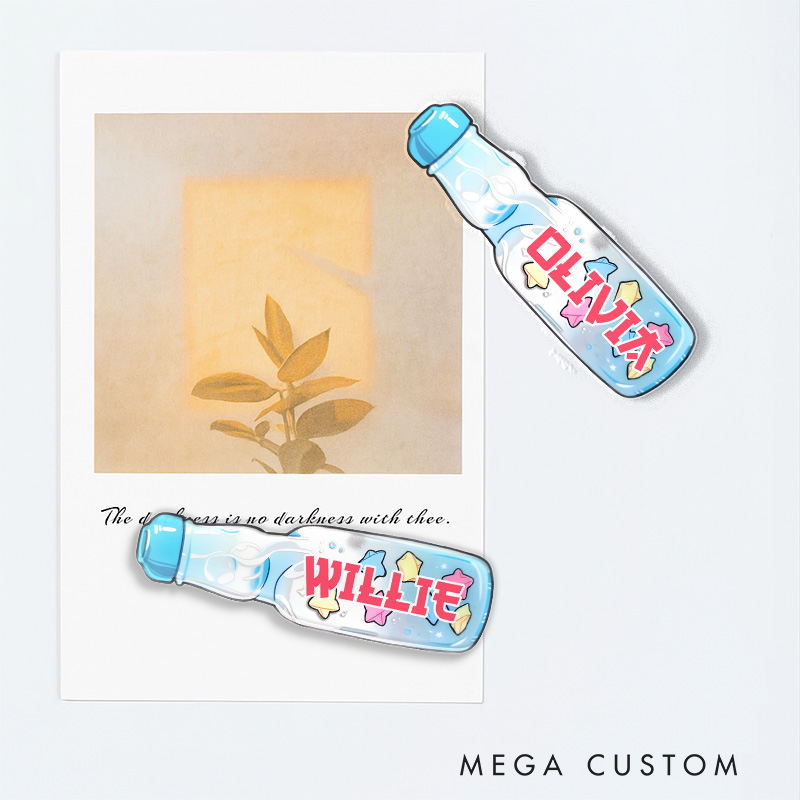 Personalized Star Ramune Fridge Magnets Japanese Manga Comic Magnets for Anime Lovers Fridge Decal