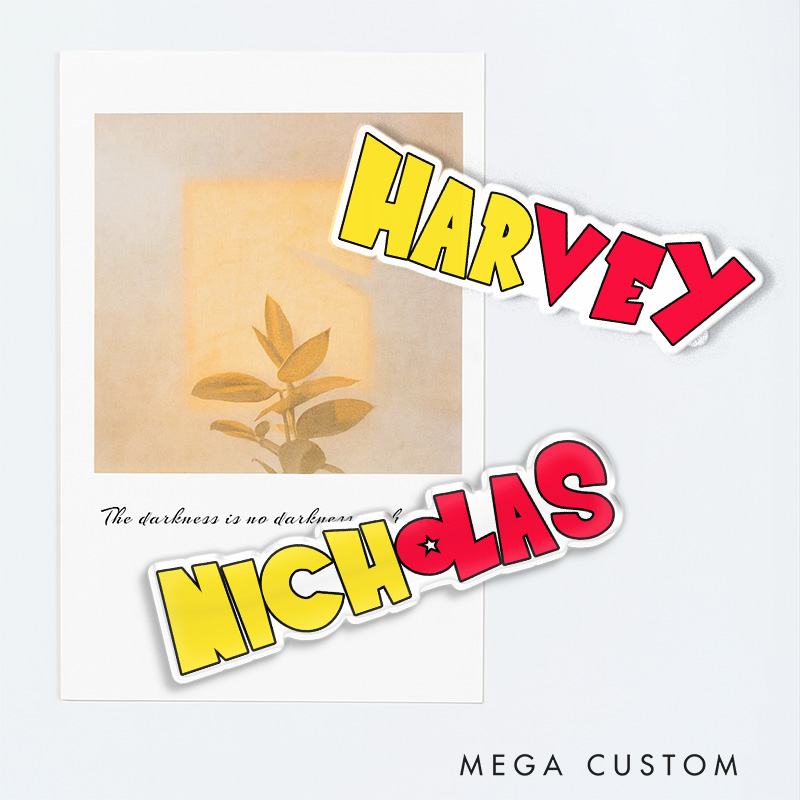 Personalized Dragon Name Anime Fridge Magnets Japanese Manga Comic Magnets for Anime Lovers Fridge Decal