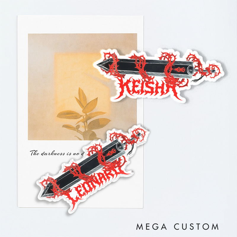 Personalized Slayer Sword Anime Fridge Magnets Japanese Manga Comic Magnets for Anime Lovers Fridge Decal