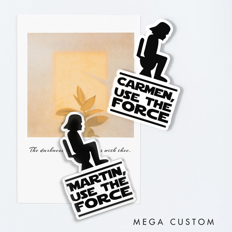 Personalized Use The Force Fridge Magnets Funny Geek Magnets for Movie Lovers Fridge Decal