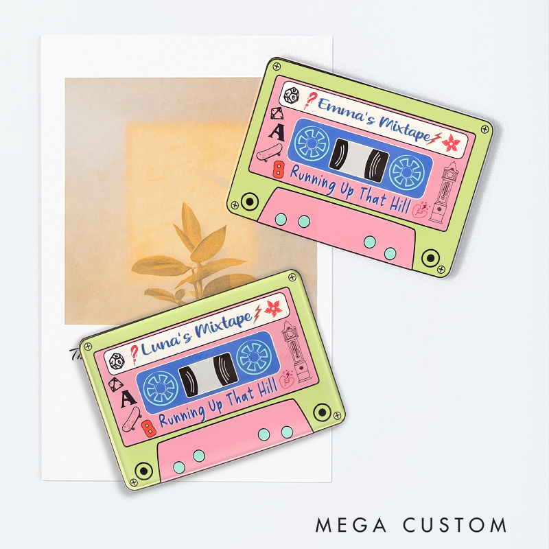 Personalized Mixtape Hill 80s Retro Style Fridge Magnets TV Series Magnets Scary TV Show Fridge Decal Halloween Gifts