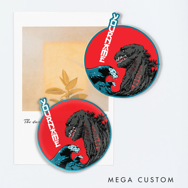 Personalized Japanese Monster Last Funny Movie Fridge Magnets Kaiju Movie Magnets for Monster Film Lovers Halloween Fridge Decal