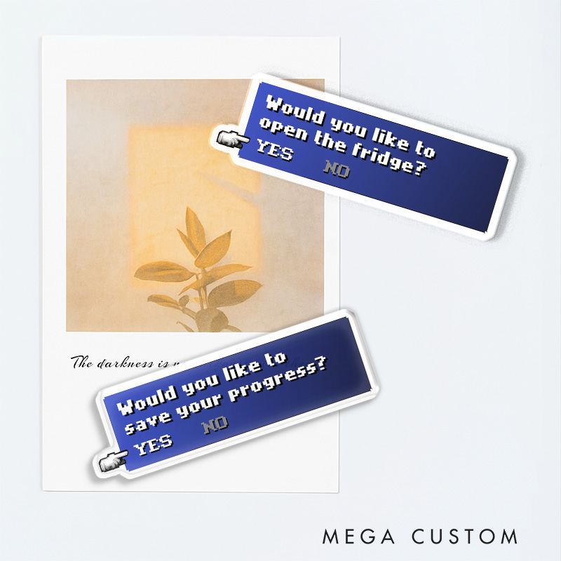 Personalized Fantasy Game Fridge Magnets Save Menu Video Game Magnets Geek Gaming Nerd Fridge Decal