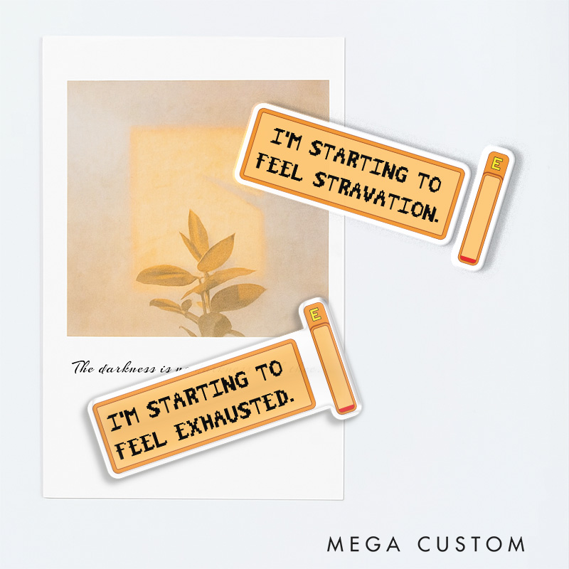 Personalized Starting to Feel Exhausted Game Fridge Magnets Farming Gamer Magnets Valley Geek Gaming Nerd Fridge Decal