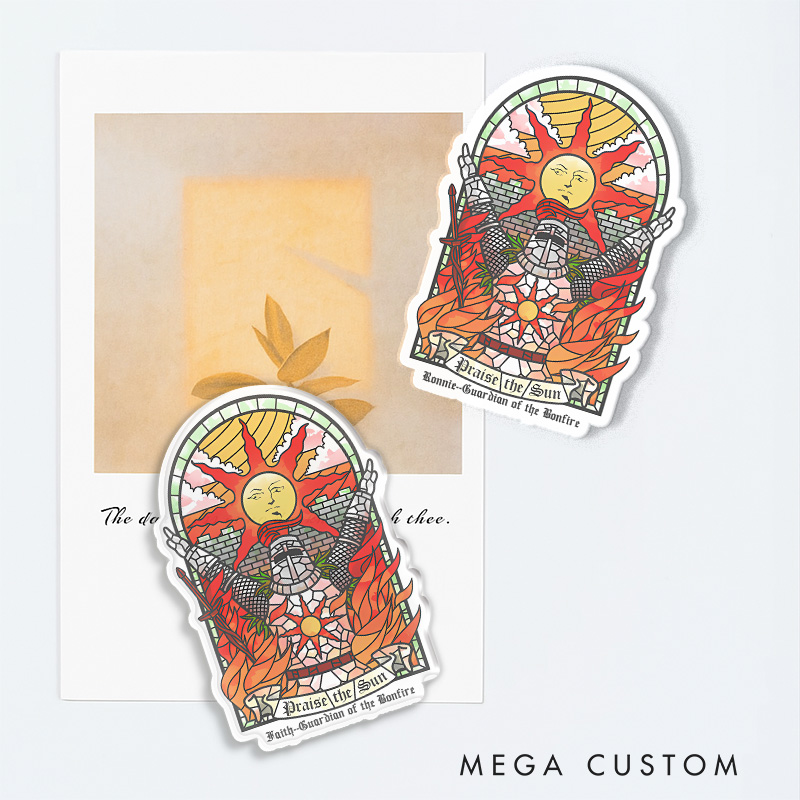 Personalized Praise the Sun Gothic Game Fridge Magnets Video Game Magnets Undead Fridge Decal Halloween