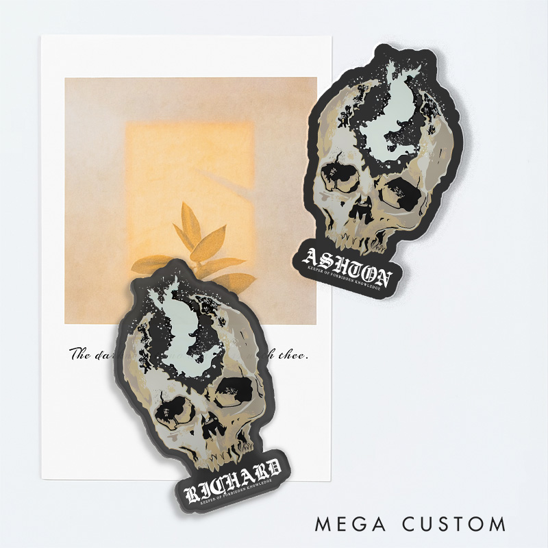 Personalized Madman's Knowledge Gothic Game Fridge Magnets Video Game Magnets Nightmare Hunter Fridge Decal Halloween