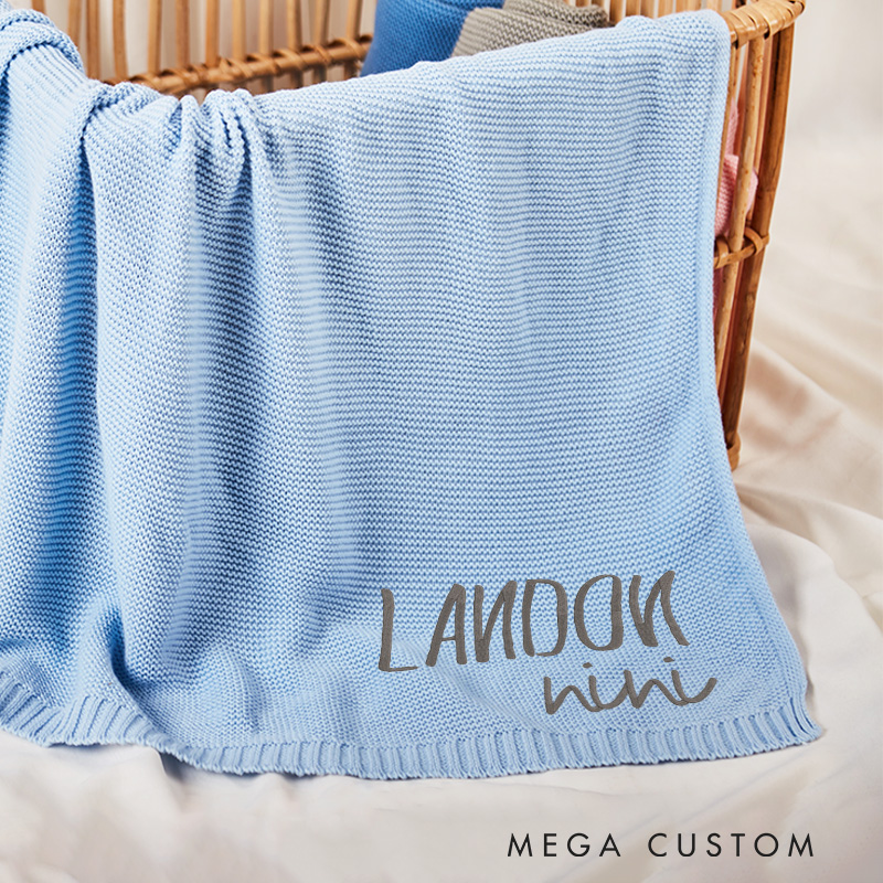 Personalized Embroidery Baby Blanket with Name Newborn Baby Gift Baby Shower Gifts