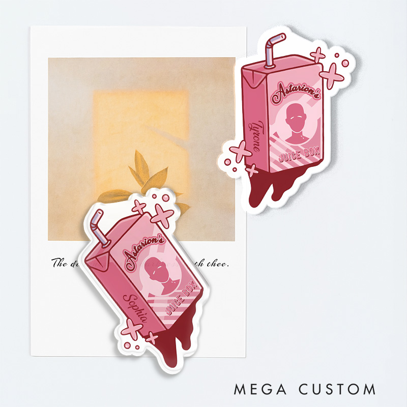 Personalized Bloodless Juice Box Game Fridge Magnets Vampire Video Game Magnets Fantasy Game Fridge Decal