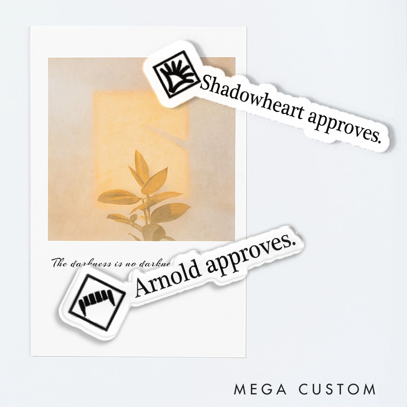 Personalized Approve and Disapprove Game Fridge Magnets CRPG Video Game Magnets Fantasy Game Fridge Decal