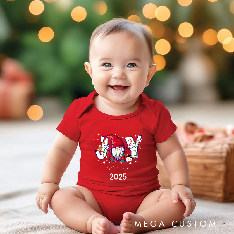 Personalized Santa with Gifts Baby Onesie Perfect for Adding Fun and Charm to Holiday Outfits Baby Onesie
