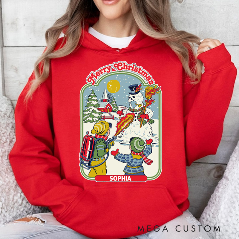 Personalized My First Flamethrower Hoodies