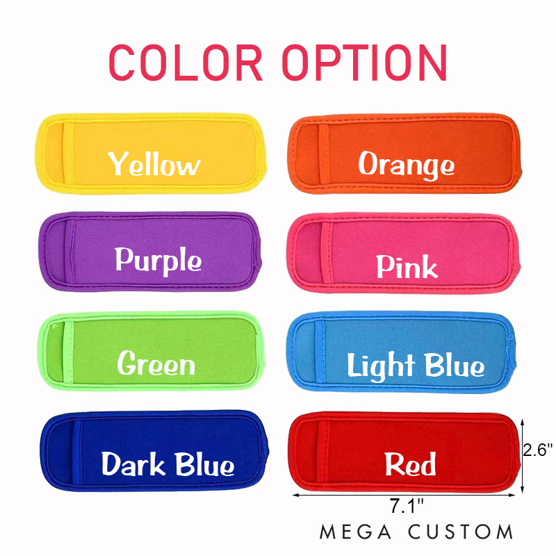 Personalized Neoprene Popsicle Holder for Kids to Keep Hands Warm and Enjoy Cool Treats in Vibrant Colors