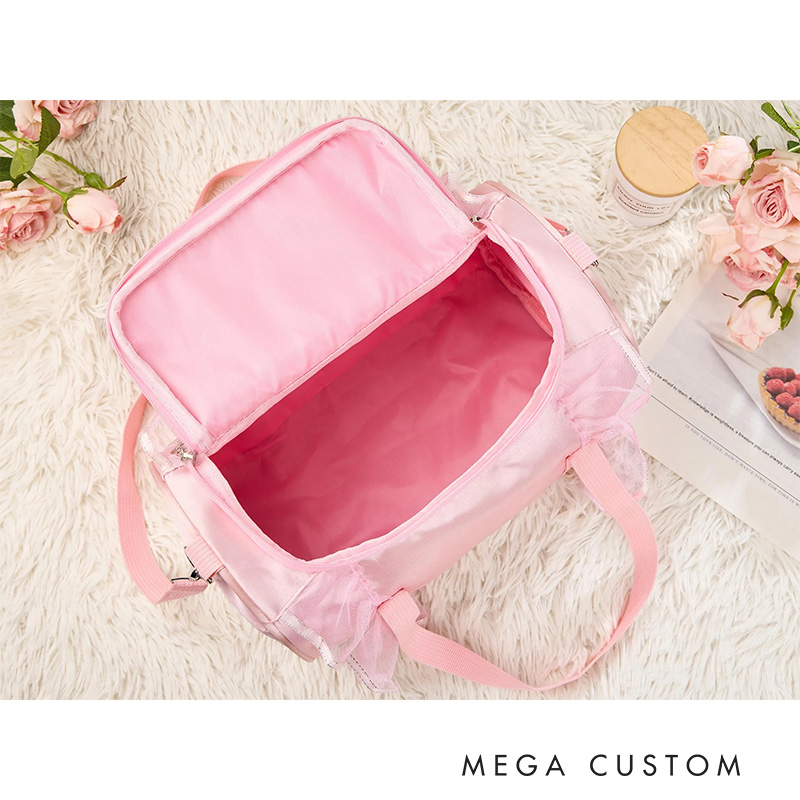 Personalized Cartoon Bunny Dance Bag for Girls Cute Backpack Pink Ballet Dance Bag Gymnastic Cheer Girls Christmas Gifts Back To School Gifts