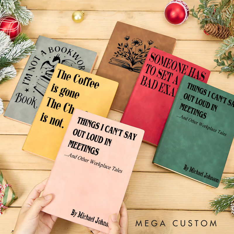 Personalized Funny Sarcastic Notebook Things I Cant Say Out Loud in Meetings Office Coworker Gift