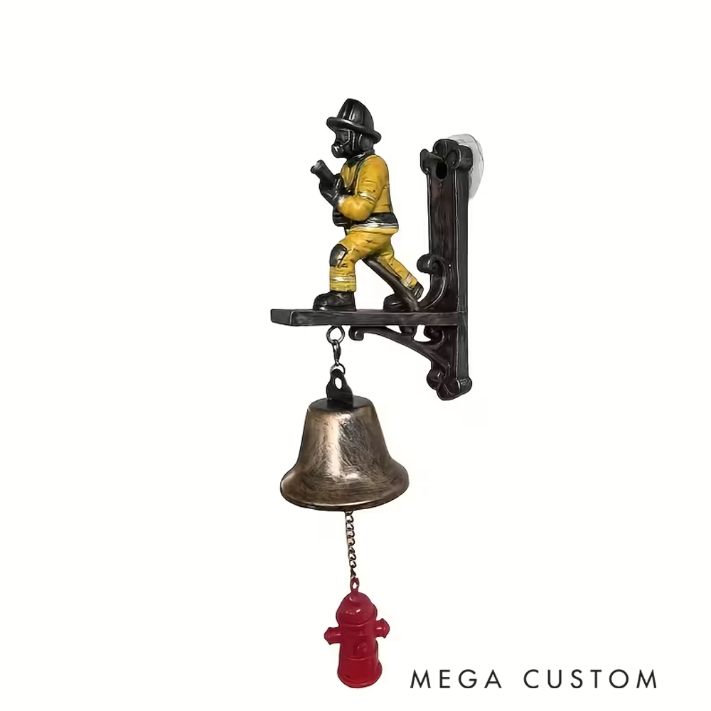 Personalized Firefighter Themed Resin Doorbell Decorative Tribute to Heroes Gift for Firefighter