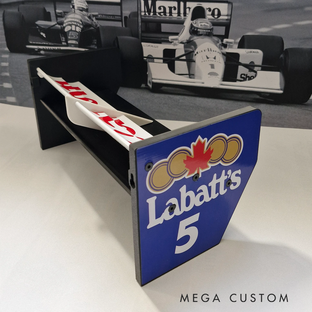 Personalized Racing Spoiler Key Holder Wall Shelf Custom Rear Wing Organizer for Car Enthusiasts