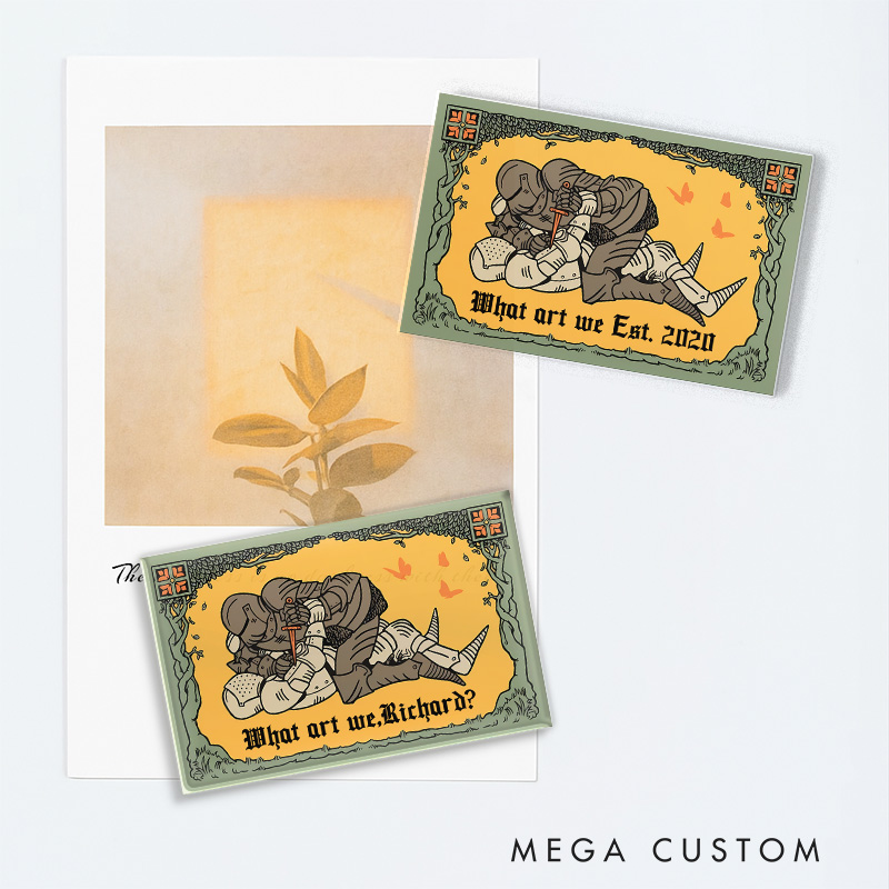 Personalized What Art We Fridge Magnets Funny Medievel Knights Game Couple Magnets DND Gamers Fridge Decal