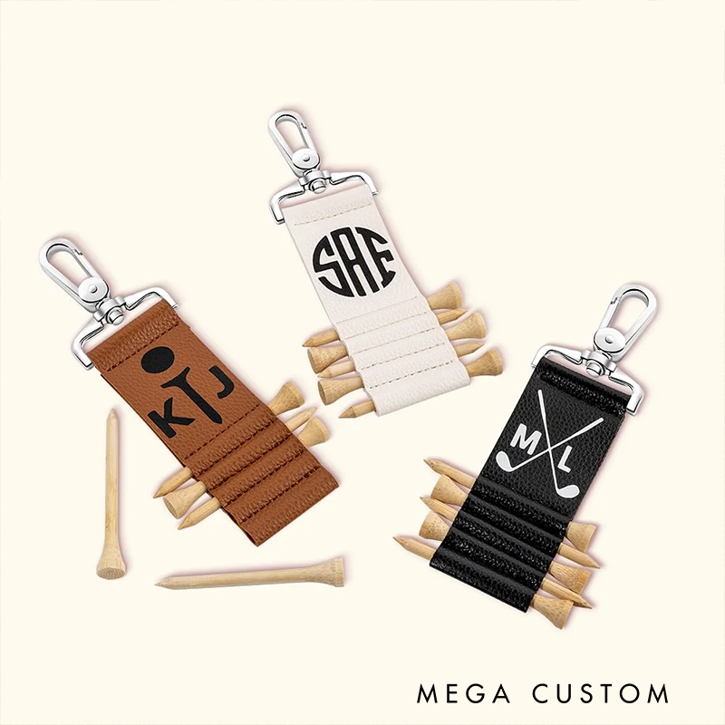 Personalized Golf Tee Holder with Customizable Design and Durable Clip for Golf Enthusiasts
