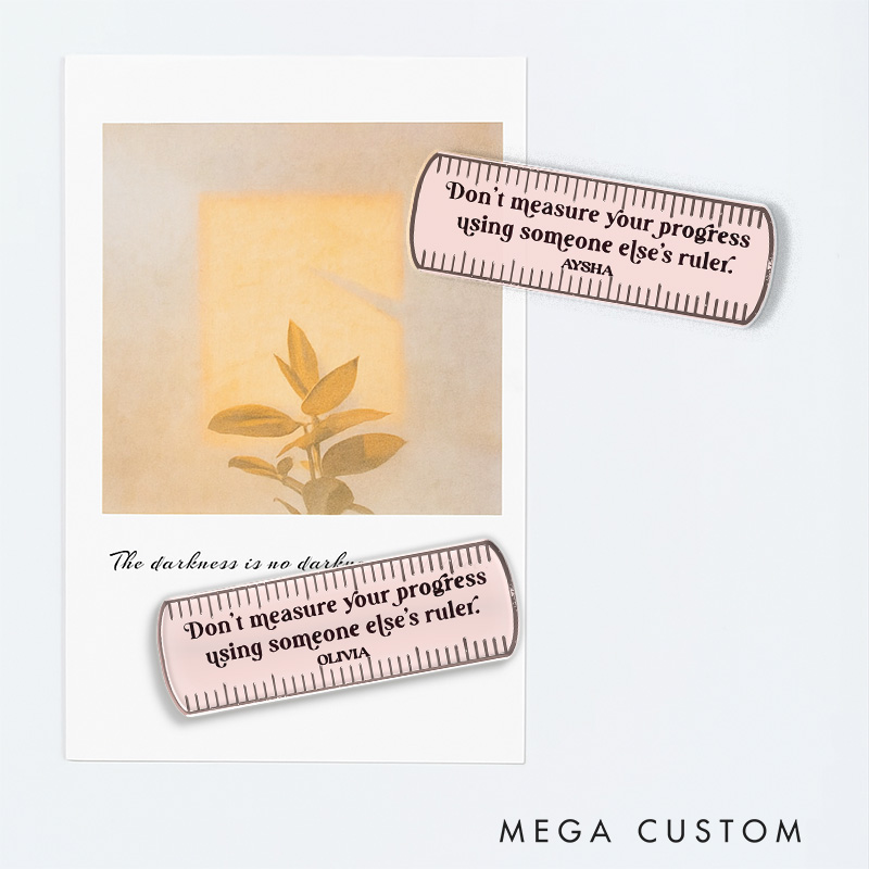 Personalized Progress Ruler Artist Fridge Magnets Cat Funny Humor Magnets Art Lover Illustration Fridge Decal