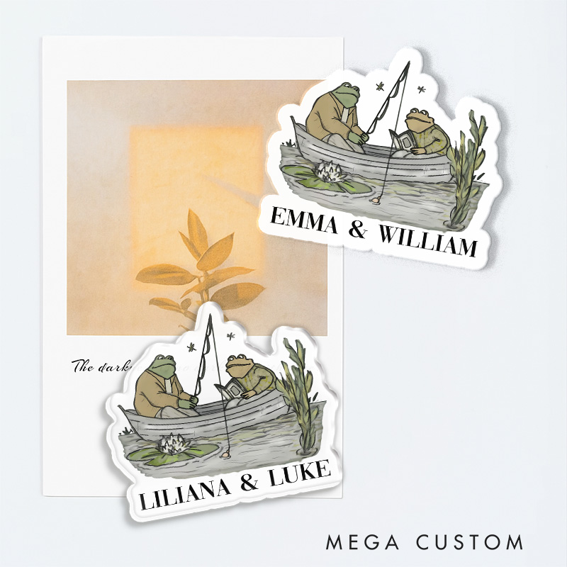 Personalized 90s Frog Artist Fridge Magnets Retro Vintage Magnets Art Lover Illustration Fridge Decal