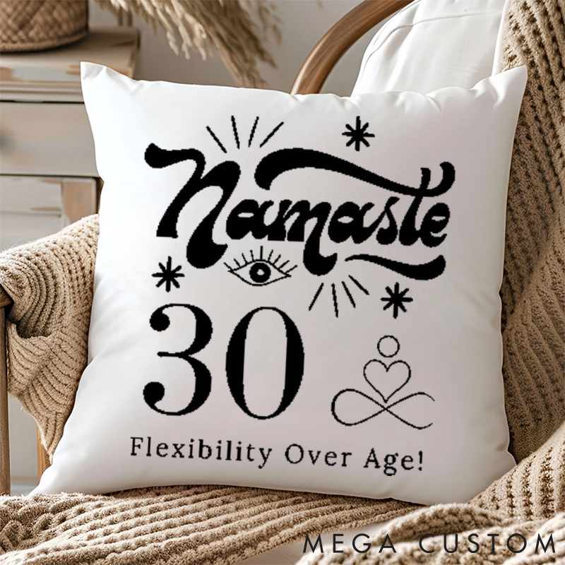 Personalized "Namaste" Pillows Meditation Pillows Yoga Pillows Gift  Idea for Yoga Lover