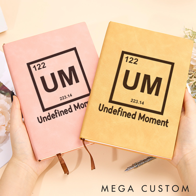 Personalized Science Physics Lovers Leather Notebook Technology Lover Journal Gift for Geek Nerd