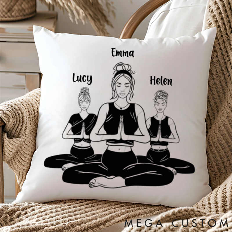 Personalized Meditation Pillows Yoga Companion Pillows Yoga Pillows Gift  Idea for Yoga Lover