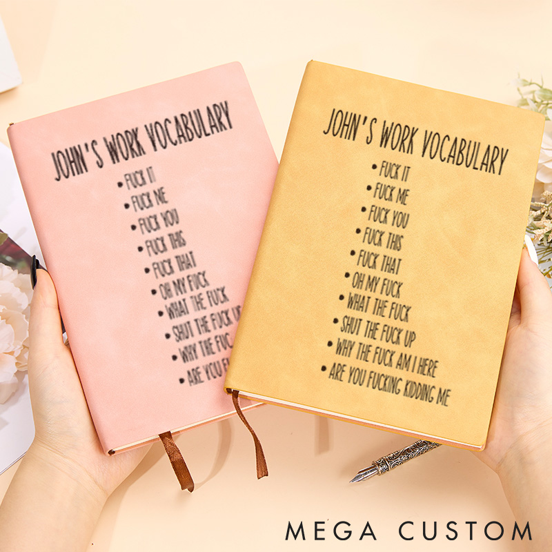 Personalized Office Worker Leather Notebook Computer Technology Lovers Journal Gift for Geek Nerd