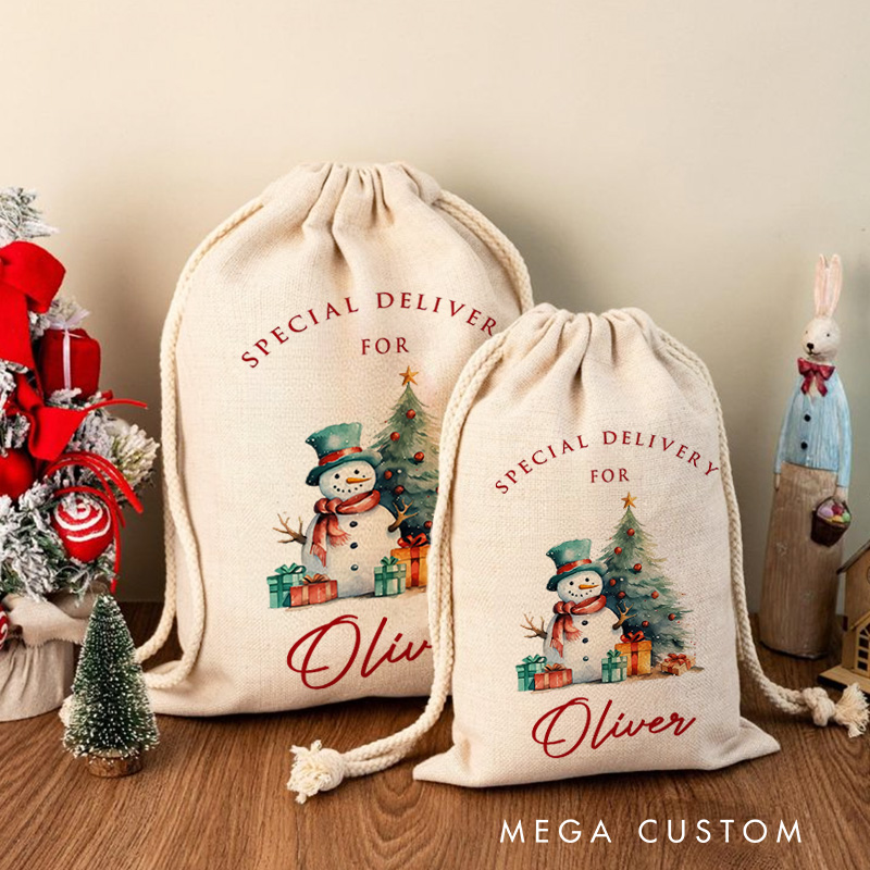Personalised Baby First Christmas Santa Sack Christmas Toy Sack Xmas Gift for Baby