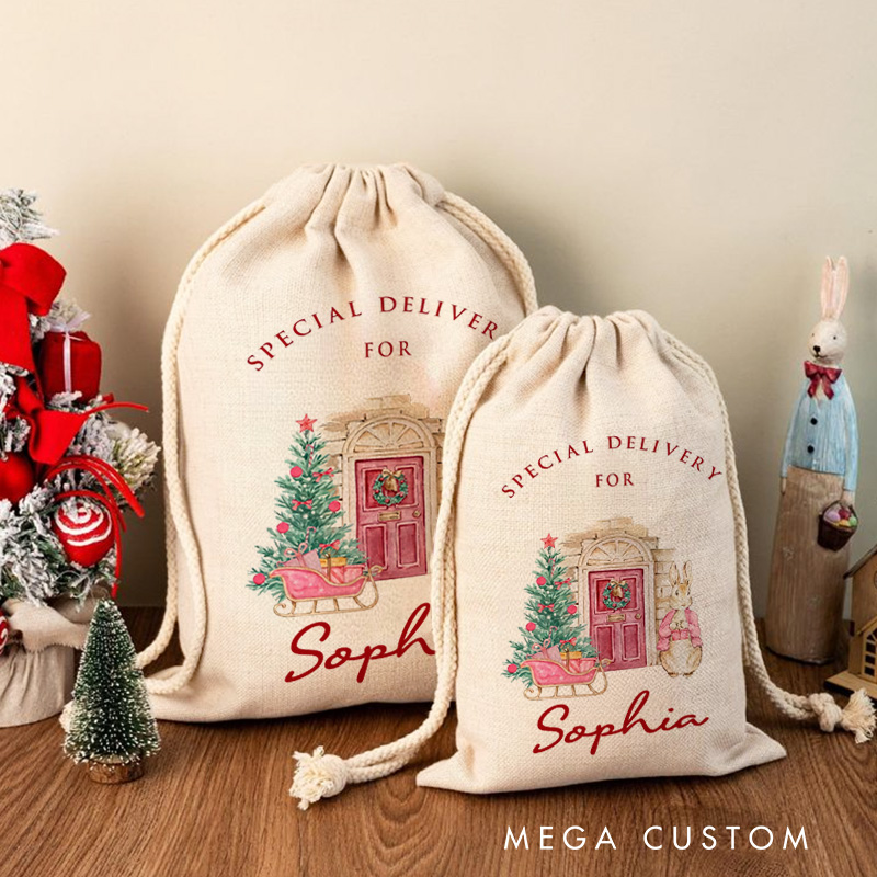 Personalised Baby First Christmas Santa Sack Christmas Toy Sack Xmas Gifts for Baby