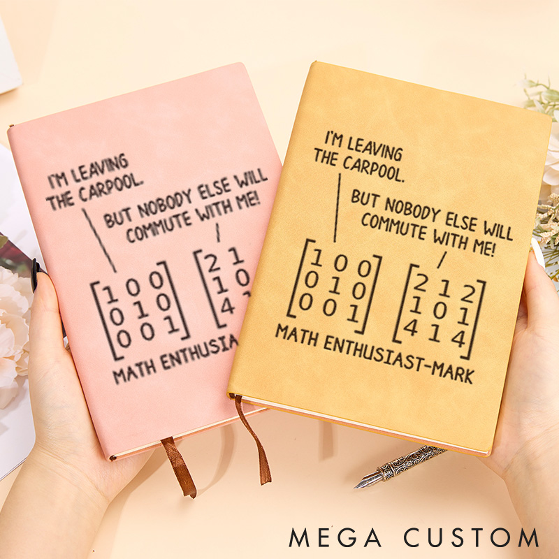 Personalized Math Enthusiast Notebook Science Physics Lovers Journal Gift for Geek Nerd
