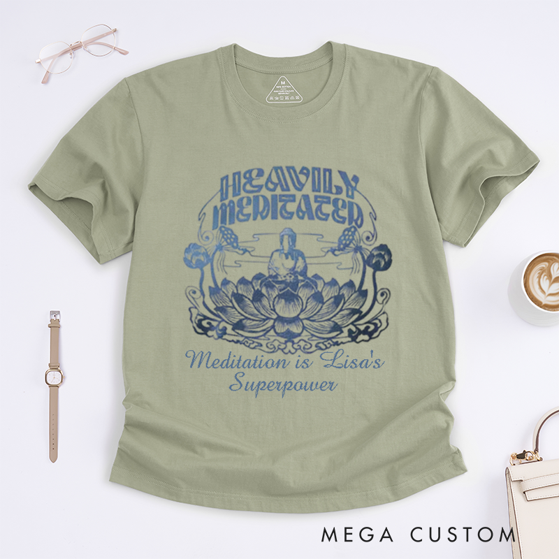Personalized Beautiful Buddha T-Shirt Buddhist Meditation T-Shirt Buddhism Yoga Wear Buddhist T-Shirt Women Gift