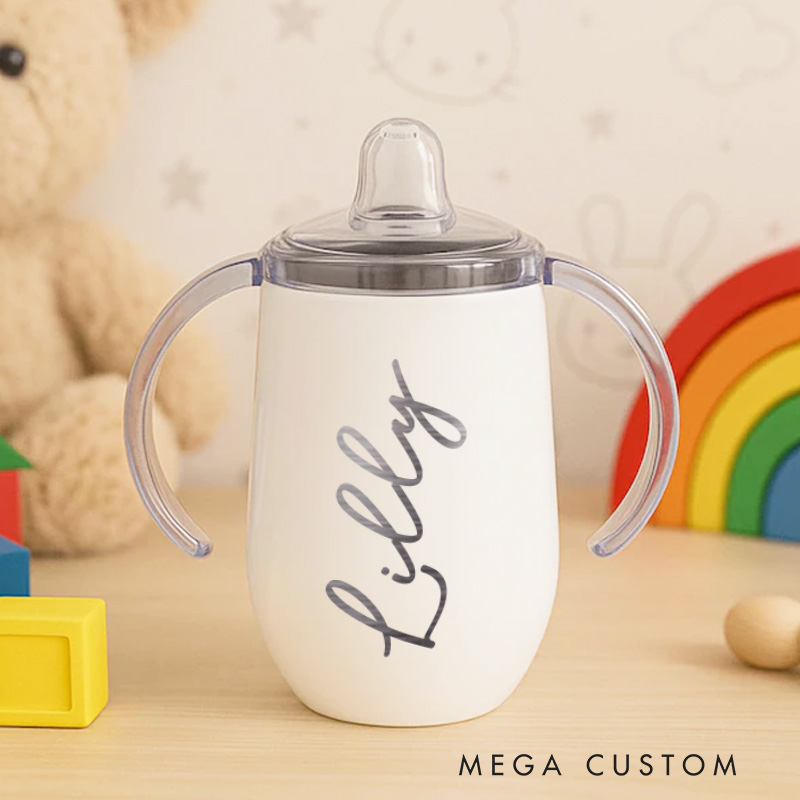 Personalised Sippy Cup with Name Baby Training Cup Baby Birthday Gif Baby Boy or Girl Gift