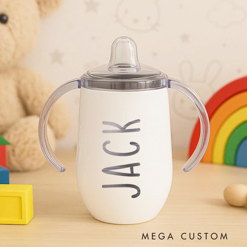 Personalised Sippy Cup with Name Baby Training Cup Baby Birthday Gif Baby Boy or Girl Gifts