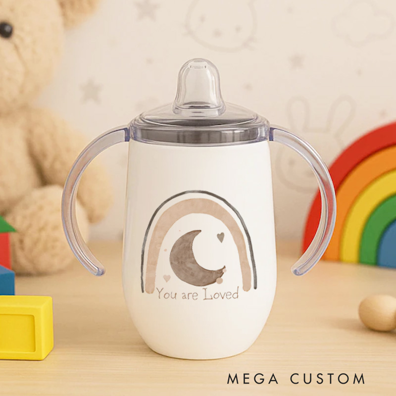 Personalised You Are Love Sippy Cup Baby Training Cup Baby Birthday Gif Baby Boy or Girl Gift