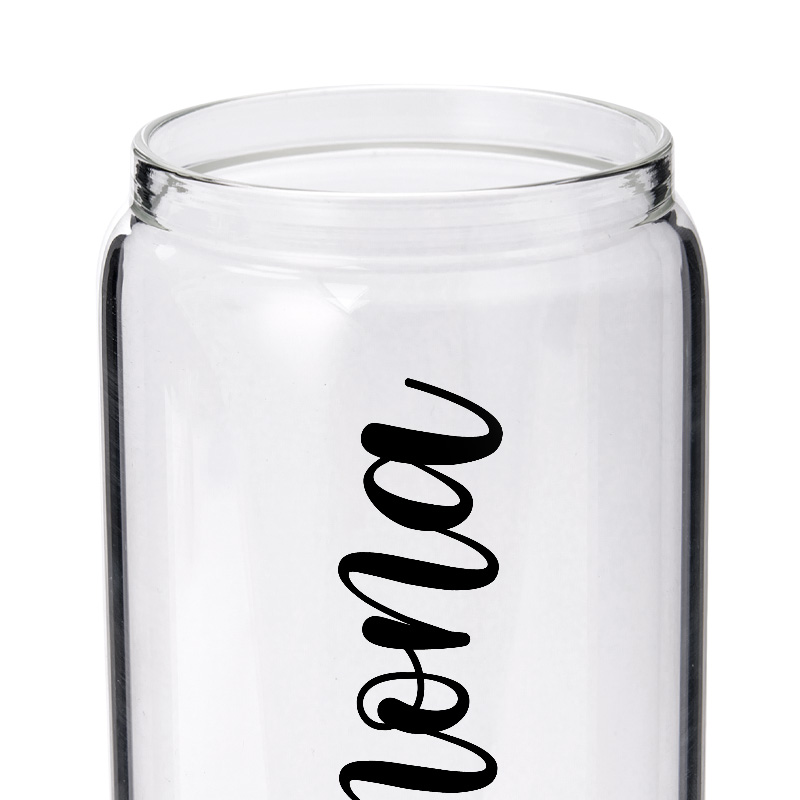 Personalized Modern Script Name Glass for Simple and Stylish Everyday Use Elegant Glasse Cup