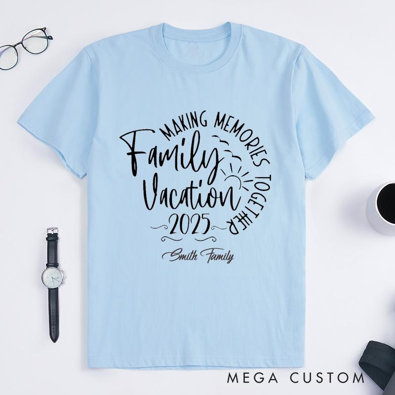 Personalized Family Vacation Classic T-Shirts Traveling Lovers Shirt Gift for Travel Lovers Family Holiday Tshirt