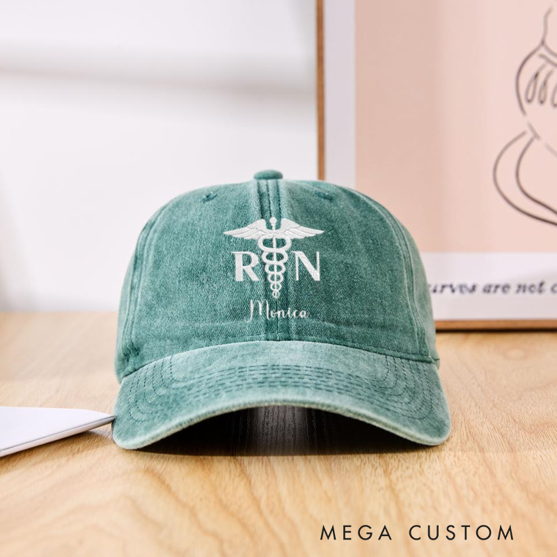Personalized Caps for Nurse Embroidered Baseball Cap Medical Worker Hat Custom Nurse Gift Nurse Appreciation Hat