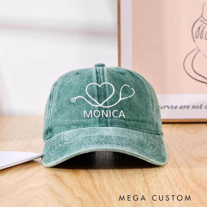 Personalized Caps for Nurse Embroidered Baseball Cap Medical Worker Hat Custom Nurse Gift Nurse Appreciation Hat