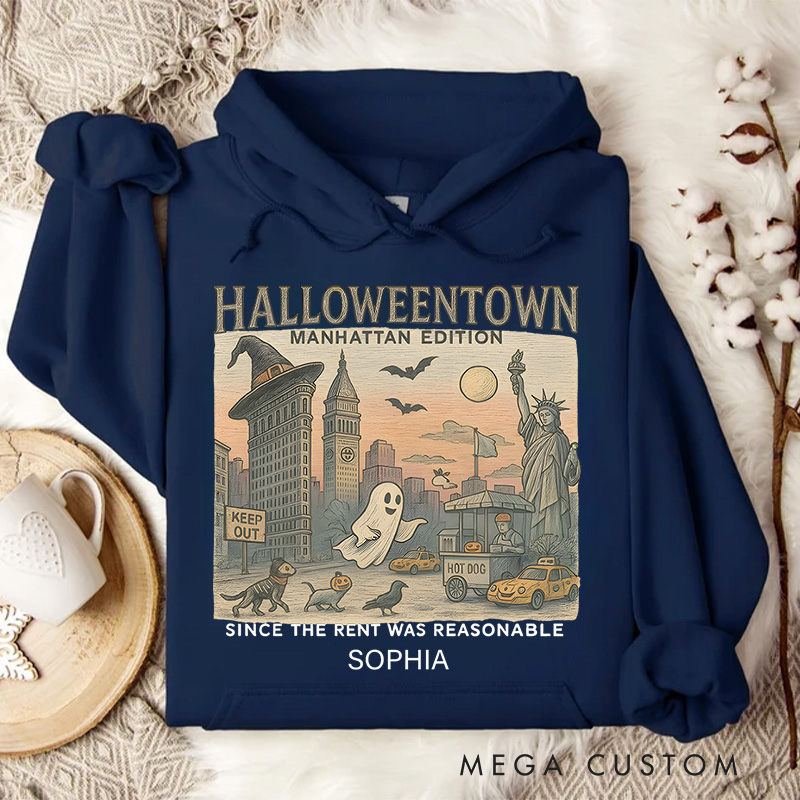Personalized Halloweentown Manhattan Edition Fun Nostalgic Halloween Hoodies
