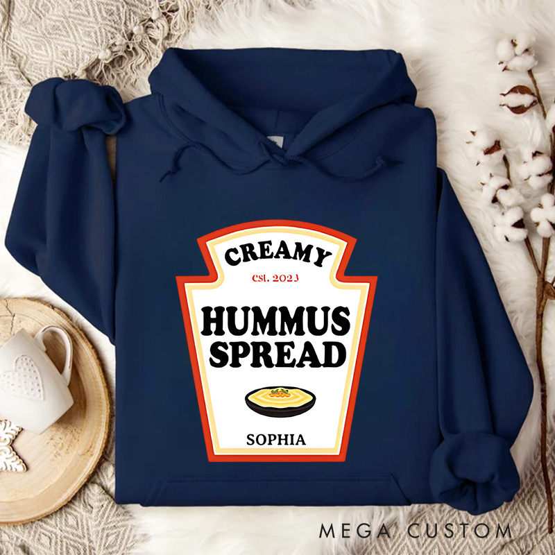 Personalized Vintage Sour Cream Label Artwork for Quirky and Nostalgic Hoodies