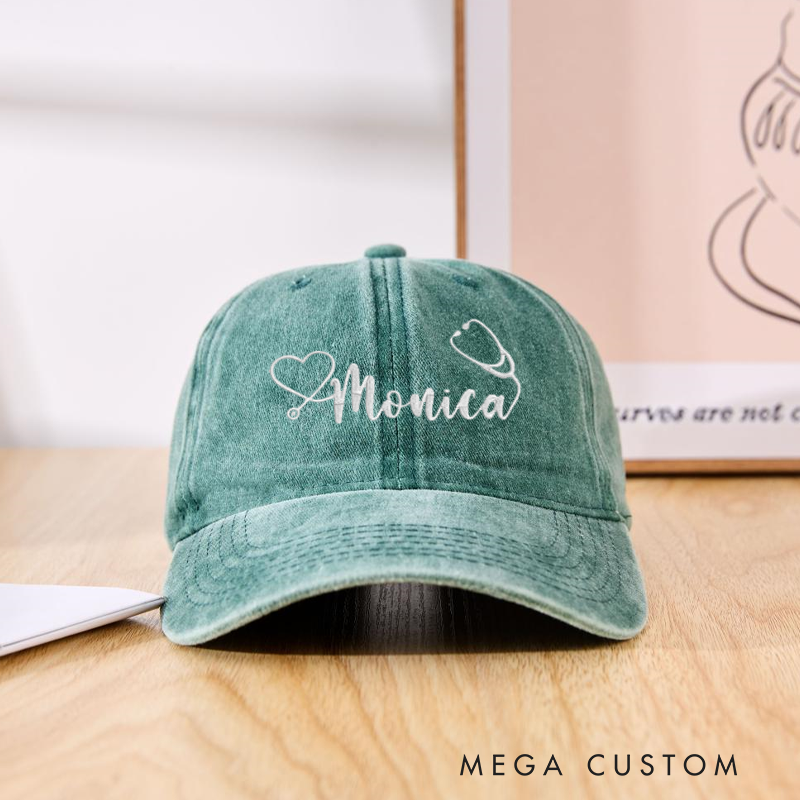 Personalized Caps for Nurse Embroidered Baseball Cap Medical Worker Hat Custom Nurse Gift Nurse Appreciation Hat