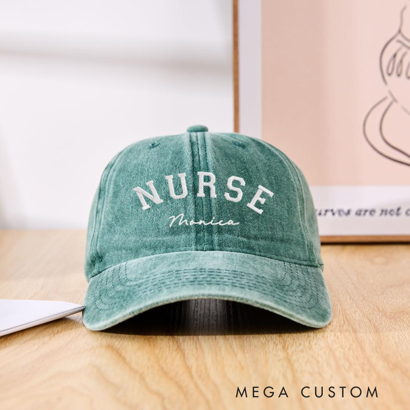 Personalized Caps for Nurse Embroidered Baseball Cap Medical Worker Hat Custom Nurse Gift Nurse Appreciation Hat