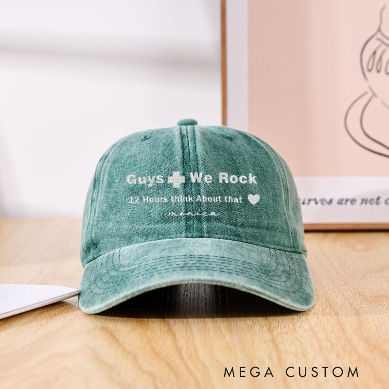 Personalized Caps for Nurse Embroidered Guys We Rock 12 Hours Think About That Design Baseball Cap Medical Worker Hat 